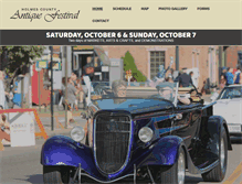 Tablet Screenshot of holmescountyantiquefestival.org